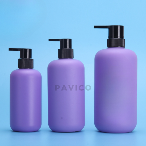 Chai HDPE dầu gội tím 300ml 500ml 800ml