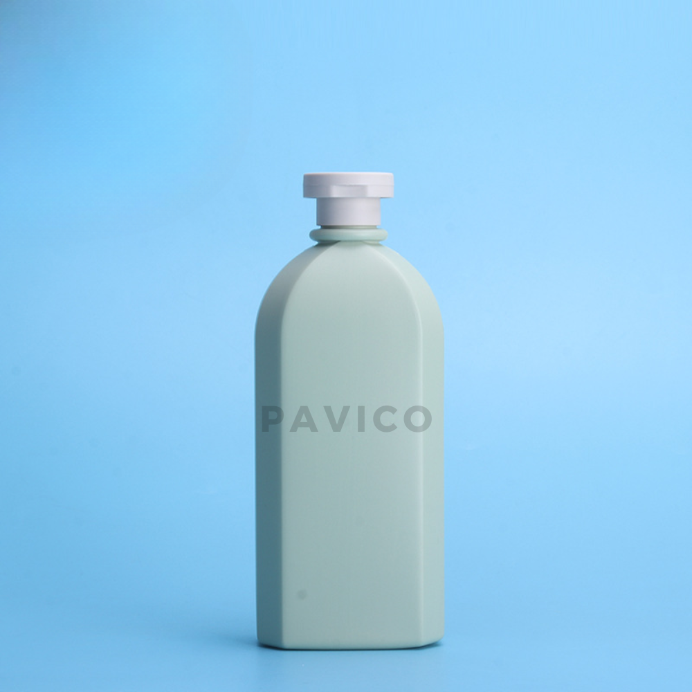 Chai HDPE dầu gội nắp bật 500ml