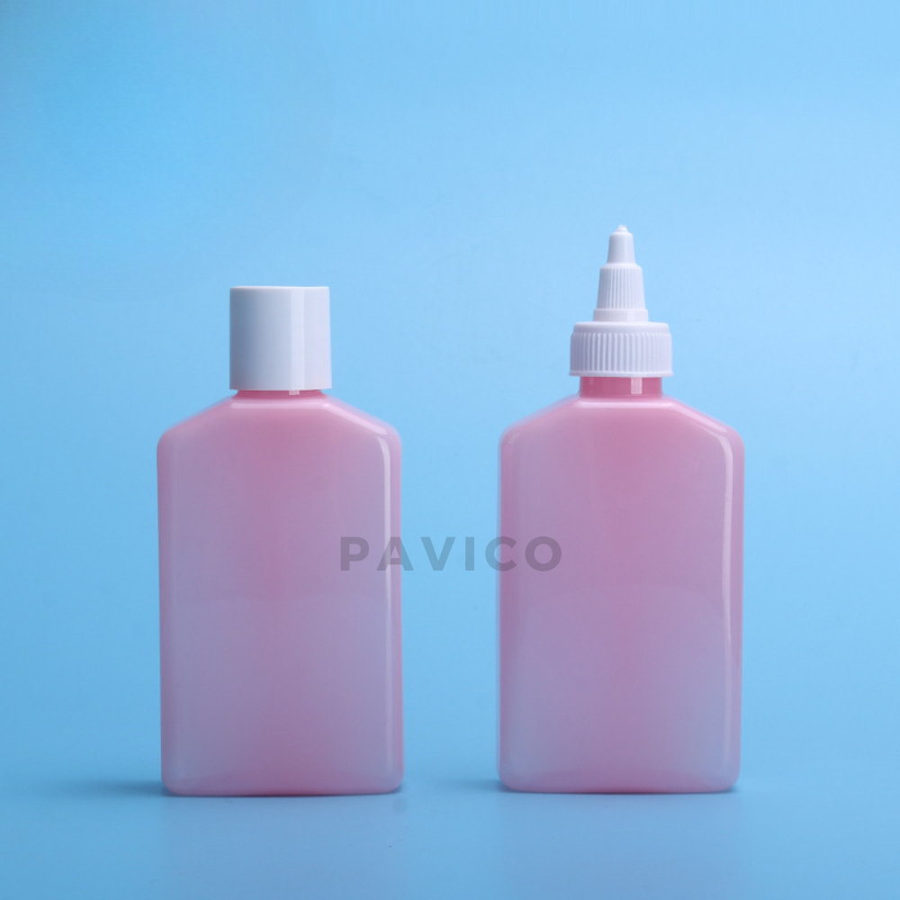 Chai PET hồng sữa rửa mặt 200ml