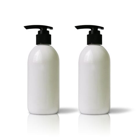Chai dầu gội PET trắng sứ 250ml