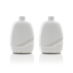 Chai sữa rửa mặt trắng sứ dáng dẹt 280ml