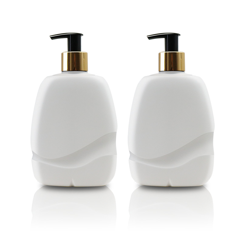 Chai sữa rửa mặt trắng sứ dáng dẹt 280ml