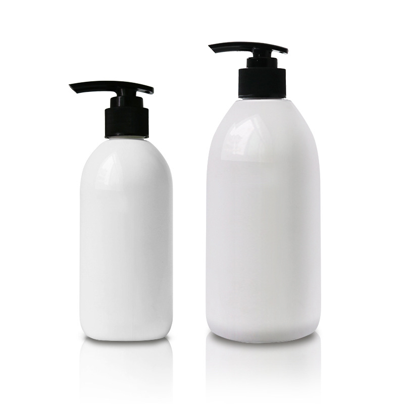 Chai dầu gội PET trắng sứ 500ml