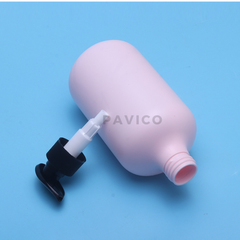 Chai HDPE dầu gội hồng 500ml