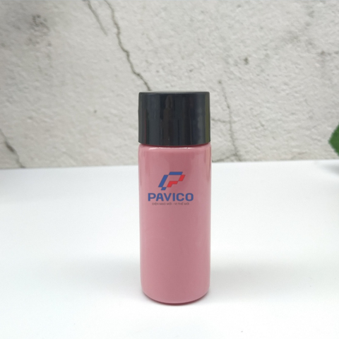 Chai PET 15ml hồng dáng trụ đựng mỹ phẩm chiết