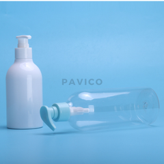 Chai PET dầu gội trong/ trắng sứ 300ml 500ml