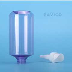 Chai PET tím dầu gội 750ml