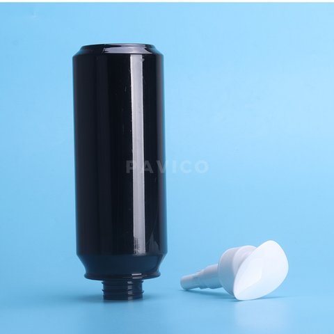 Chai PET đen dầu gội 500ml