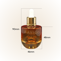 Chai serum thủy tinh đáy dày