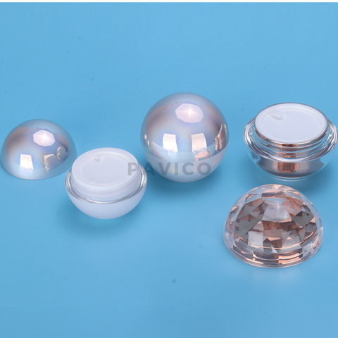Hũ mỹ phẩm cao cấp hình cầu 15ml 30ml 50ml