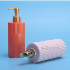Chai HDPE dầu gội kẻ dọc 380ml 500ml