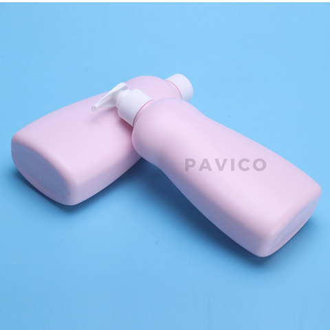 Chai HDPE sữa tắm hồng 500ml