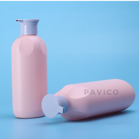 Chai HDPE dầu gội hồng 500ml 800ml