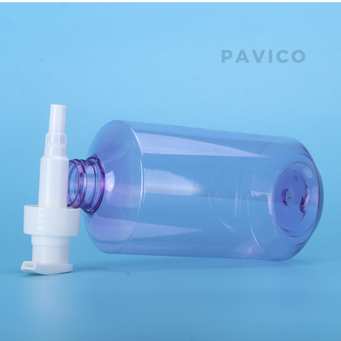 Chai PET tím dầu gội 750ml