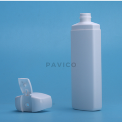 Chai HDPE dáng vuông dẹt 200ml