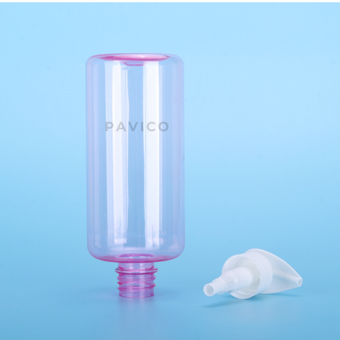 Chai PET dầu gội hồng 500ml