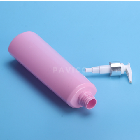 Chai PET dầu gội hồng 500ml