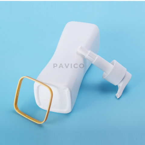 Chai dầu gội trắng sứ dáng eo 500ml 750ml