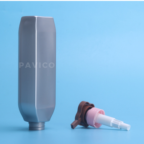 Chai PET bạc dầu gội 500ml