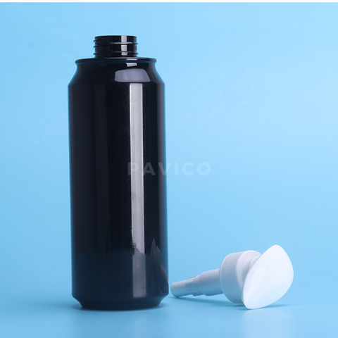 Chai PET đen dầu gội 500ml