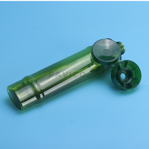 Chai PET xanh dầu gội nắp ngược 250ml