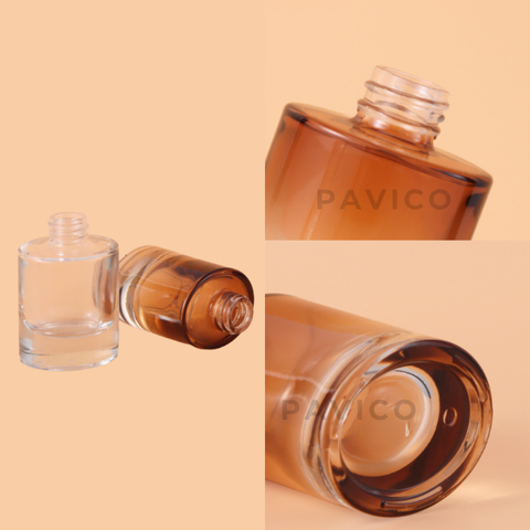 Chai thủy tinh vòi mạ crom vàng 30ml
