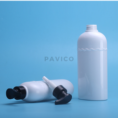 Chai PET trắng dầu gội 500ml 800ml