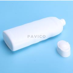 Chai HDPE trắng sứ dầu gội 400ml