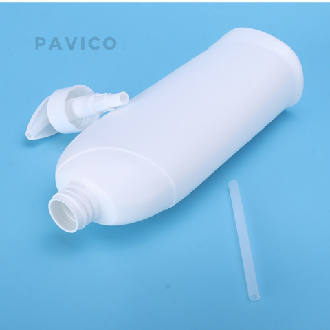 Chai HDPE dầu gội sữa tắm trắng sứ 480ml