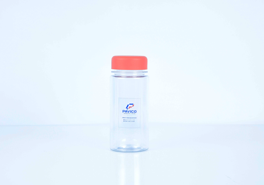 Chai PET 350ml trong suốt dáng trụ đựng đồ uống