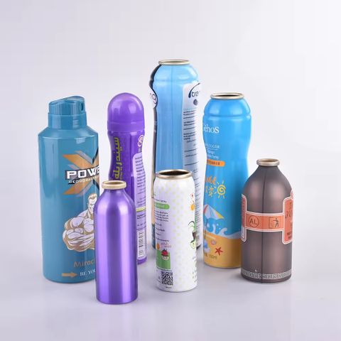 Chai nhôm đầu nắp xịt đa dạng thể tích