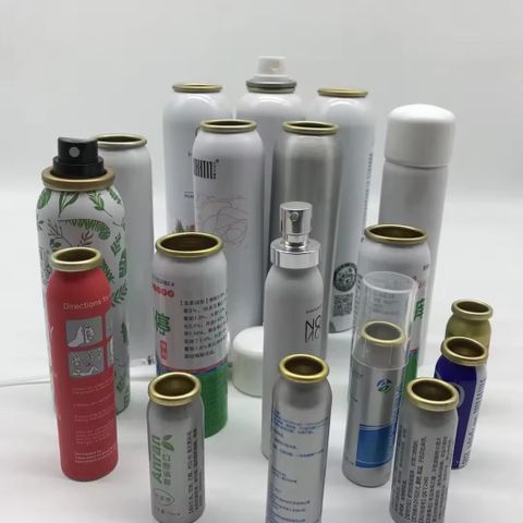 Chai nhôm đầu nắp xịt đa dạng thể tích