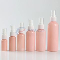 Bộ chai xịt PET hồng nhạt 10ml 100ml