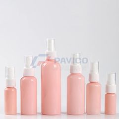 Bộ chai xịt PET hồng nhạt 10ml 100ml