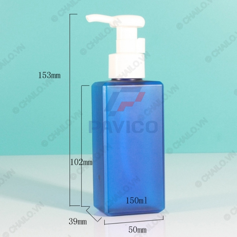 Chai đựng dầu gội sữa tắm 150ml đầu bơm kem