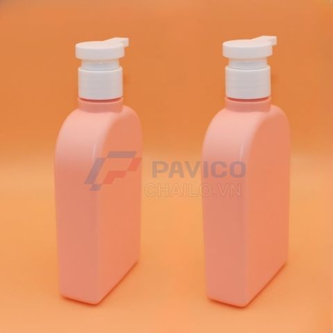 Chai đựng dầu gội sữa tắm 350ml đầu bơm HDPE