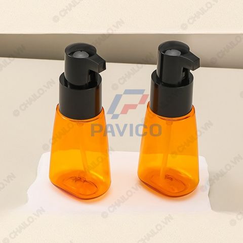 Chai đựng dầu gội sữa tắm serum 70ml màu cam