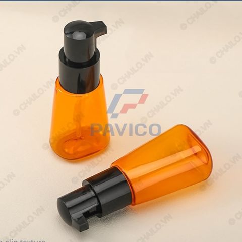 Chai đựng dầu gội sữa tắm serum 70ml màu cam