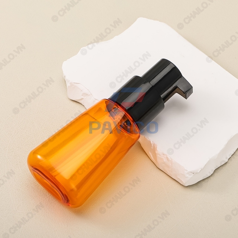 Chai đựng dầu gội sữa tắm serum 70ml màu cam