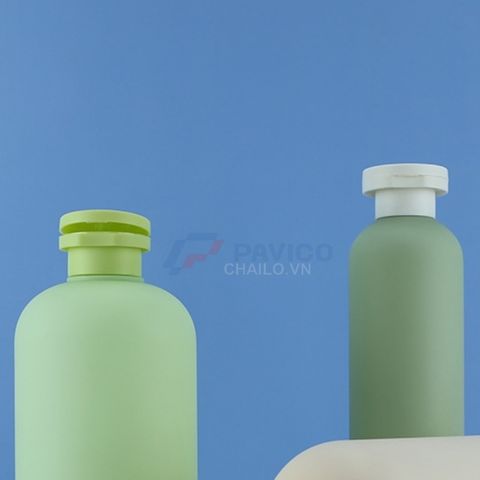 Chai đựng dầu gội sữa tắm thân oval 350ml 550ml HDPE