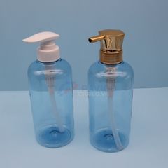 Chai đựng sữa tắm 300ml 500ml xanh dương vòi bơm trắng vàng
