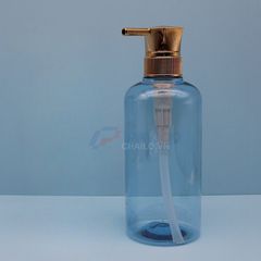 Chai đựng sữa tắm 300ml 500ml xanh dương vòi bơm trắng vàng