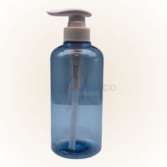Chai đựng sữa tắm 300ml 500ml xanh dương vòi bơm trắng vàng