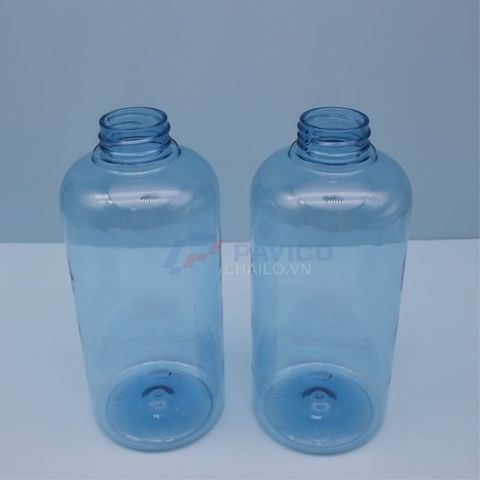 Chai đựng sữa tắm 300ml 500ml xanh dương vòi bơm trắng vàng