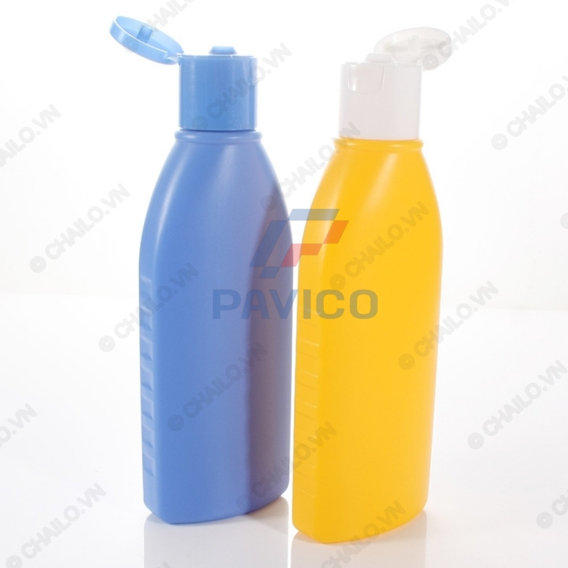 Chai đựng sữa tắm dầu gội 230ml nắp bật