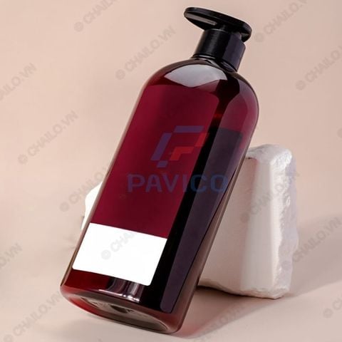 Chai đựng sữa tắm dầu gội 1000ml màu nâu đỏ