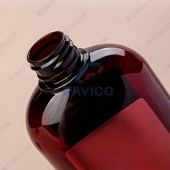 Chai đựng sữa tắm dầu gội 1000ml màu nâu đỏ