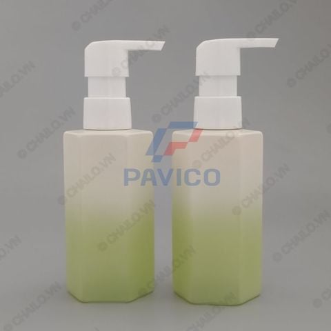 Chai đựng sữa tắm dầu gội mỹ phẩm 150ml gradient green