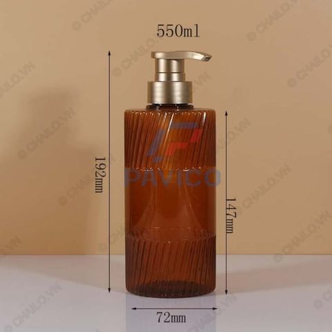 Chai đựng sữa tắm dầu gội mỹ phẩm 500ml luxury