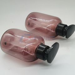 Chai mỹ phẩm PET nâu 400ml nắp nhấn đựng sữa dưỡng thể